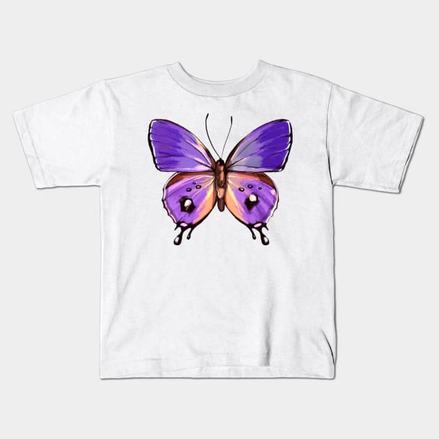 Beautiful butterfly effect Kids T-Shirt by AHTESSAM